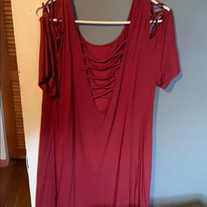 Brand new T-shirt dress with cuts